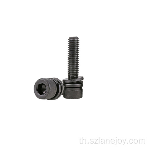 12.9 สกรูหัวกลม Hex Combination Screw